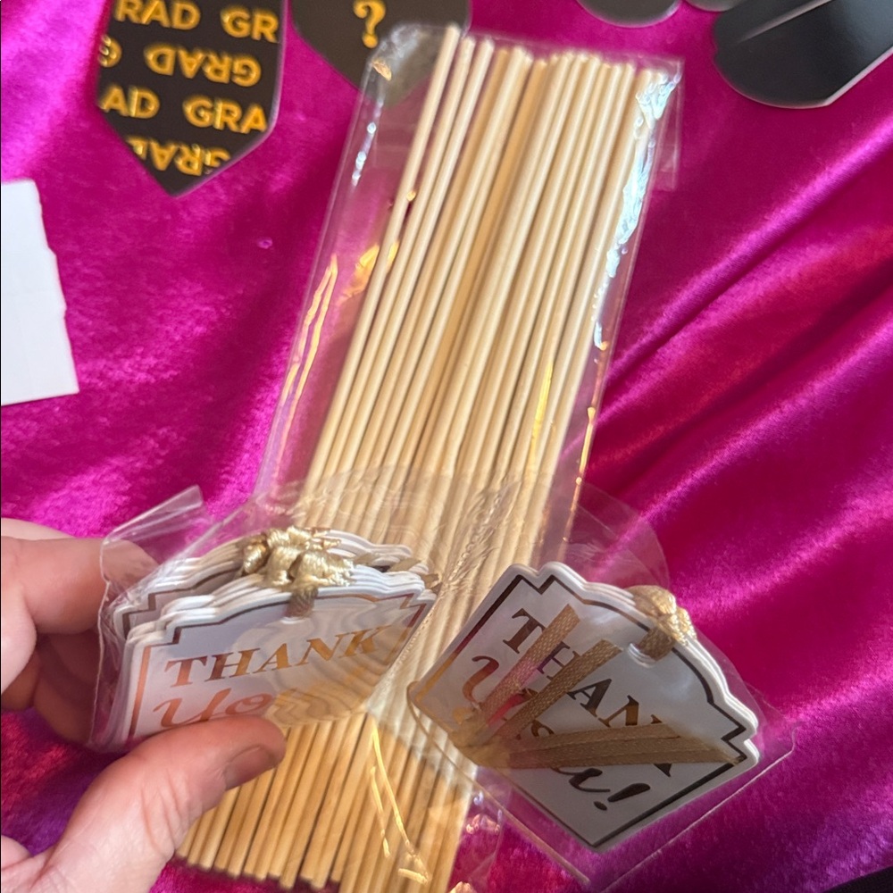 Graduation Photo Booth Props Set - Black & Gold - Picture 5 of 6
